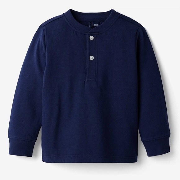 Janie and Jack Henley shirt burgundy - Picture 6 of 6